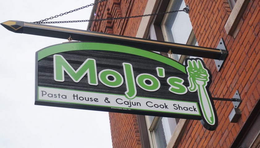 Mojo’s Pasta House and Cajun Cook Shack | Mojo's outdoor sign