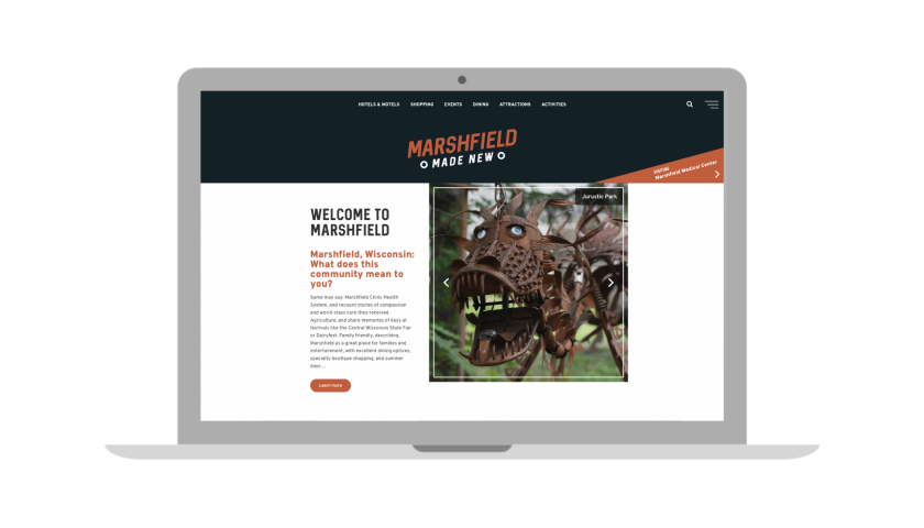 Explore the all new Marshfield CVB website