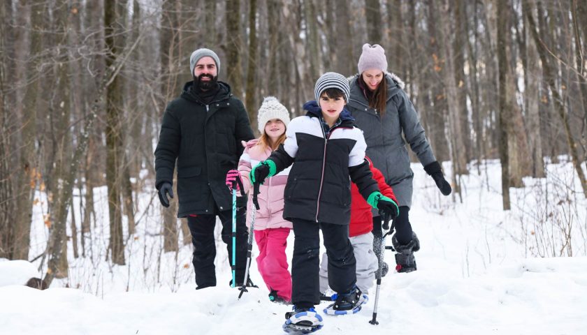 Where to find fun winter recreation in Marshfield | Snowshoeing at Wildwood Park Marshfield WI