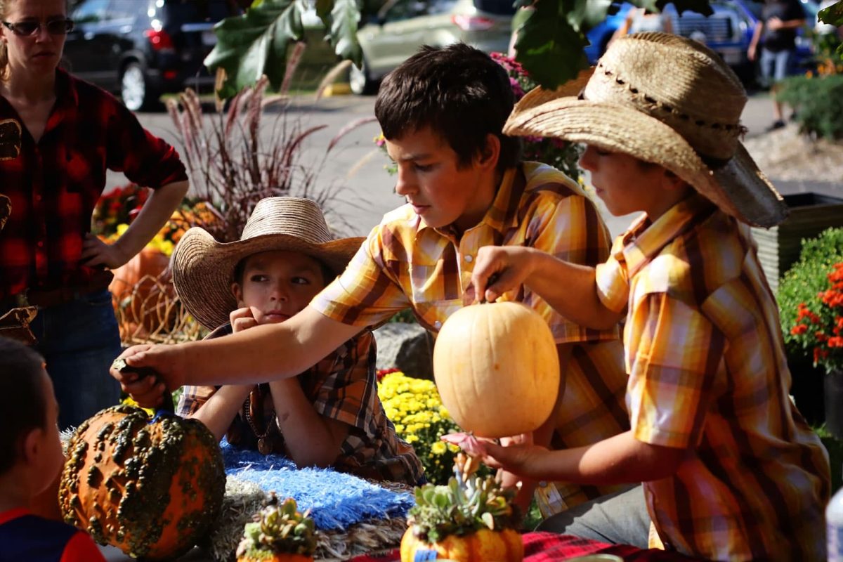 Kids at Maple Fall Fest in Marshfield WI