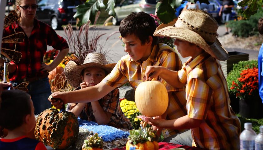 Kids at Maple Fall Fest in Marshfield WI