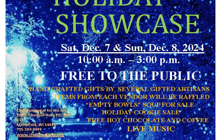 Featured Event: Chestnut Center for the Arts Holiday Showcase