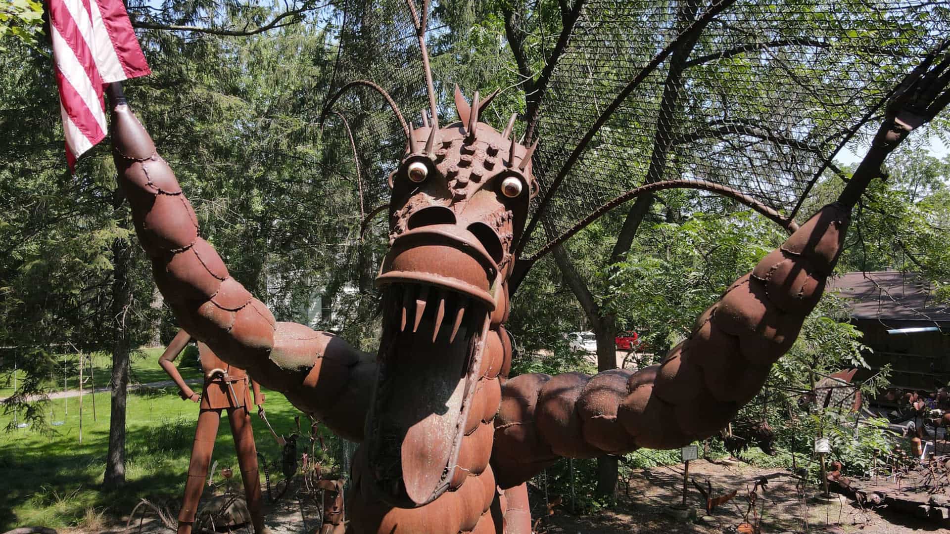 Meet Marshfield Made New: Jurustic Park | Dragon sculpture at Jurustic Park in Marshfield Wisconsin