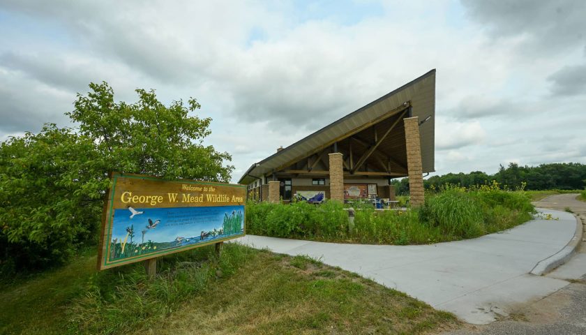 Visitor center at the George W. Mead Wildlife Area in Milladore near Marshfield Wisconsin
