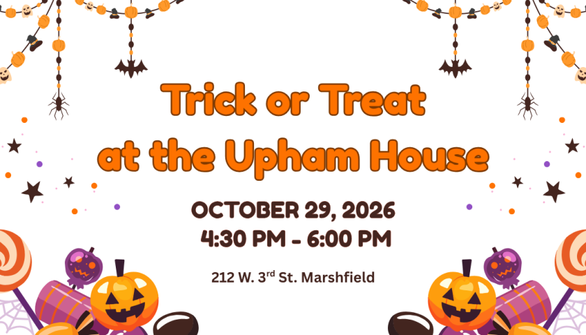 Featured Event: Trick or Treat at the Upham House!